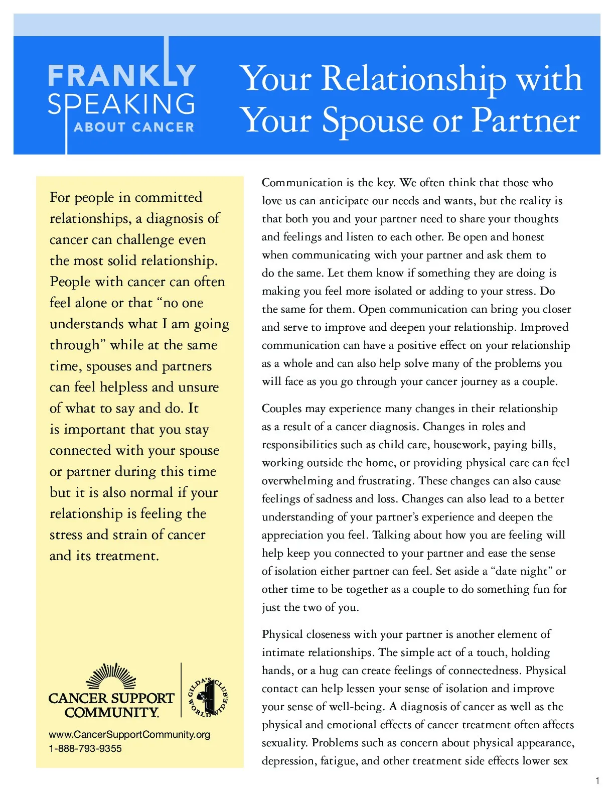 Your Relationship with Your Spouse or Partner