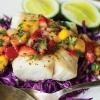 White Fish Tacos with Strawberry Mango Salsa
