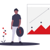 illustration guy with chart