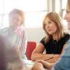 group of people at a meeting