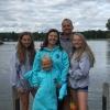 Amber and her family, lake photo