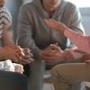 People sitting in group