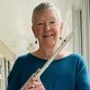 Lyn, pictured with her newest flute